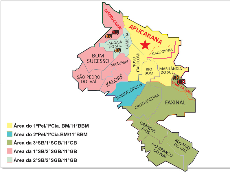Área de atuação 11ºBBM 